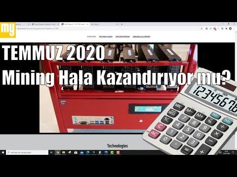 Temmuz 2020 Mining Güncel Kazanç | Mining Karlılık? | Elektrik Maliyeti? | Mining Hala Karlı mı?