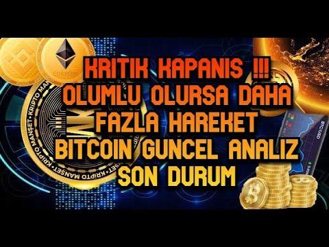 KRITIK KAPANISA DOGRU !!! OLUMLU OLURSA DAHA FAZLA HAREKET  BITCOIN GUNCEL ANALIZ / SON DURUM