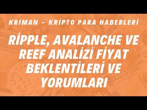 Ripple, Avalanche ve Reef Analizi Fiyat Beklentileri ve Yorumları / Kripto Para Haberleri