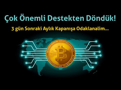 #Bitcoin Analiz – Cok Onemli Destekten Donduk! Aylik Kapanisa Odaklanalim.. Btc Teknik Analiz Forex