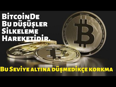 BİTCOİN DE BU HAREKETLER SİLKELEME HAREKETİ. BU SEVİYENİN ALTINA DÜŞMEDİKÇE KORKMA AL.