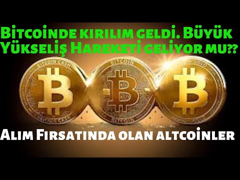 BİTCOİNDE KIRILIM GELDİ. BÜYÜK HAREKET BAŞLIYOR MU? YENİ FORMASYON HEDEFİ NERESİ