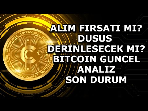 ALIM FIRSATI MI? / DUSUS DERINLESECEK MI? / BITCOIN GUNCEL ANALIZ / SON DURUM