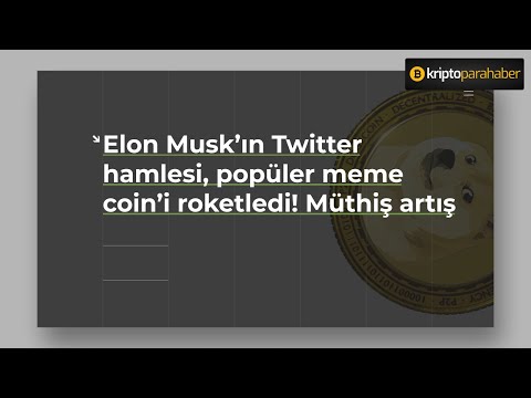 Elon Musk’ın Twitter hamlesi, popüler meme coin’i roketledi! Müthiş artış