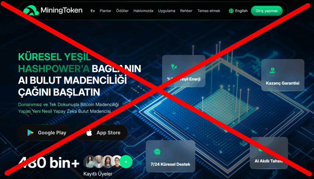 Sahte ‘Ortaklık’ ve ‘Uygulama’ İddialarıyla MiningToken Mağdur Ediyor