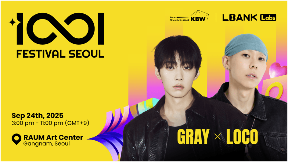 LBank Labs, Web3 Topluluklarını Güçlendirmek Amacıyla KBW 2025’te “1001 Festival Seoul” Etkinliğini Başlattı
